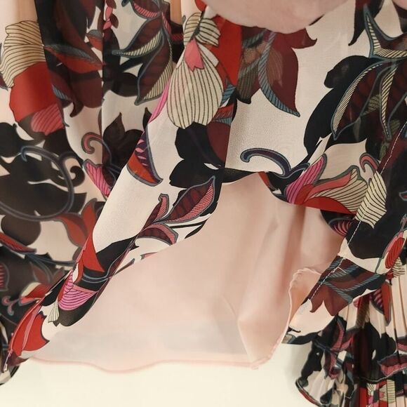 Nanette Lepore Floral Cropped Blouse MED - Picture 5 of 9